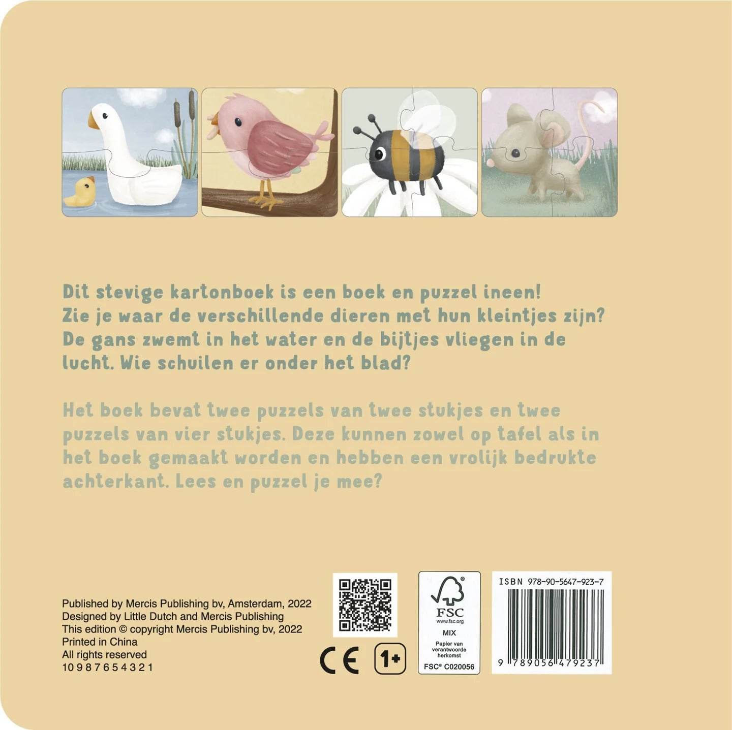 puzzelboek, Mijn dieren - LITTLE DUTCH