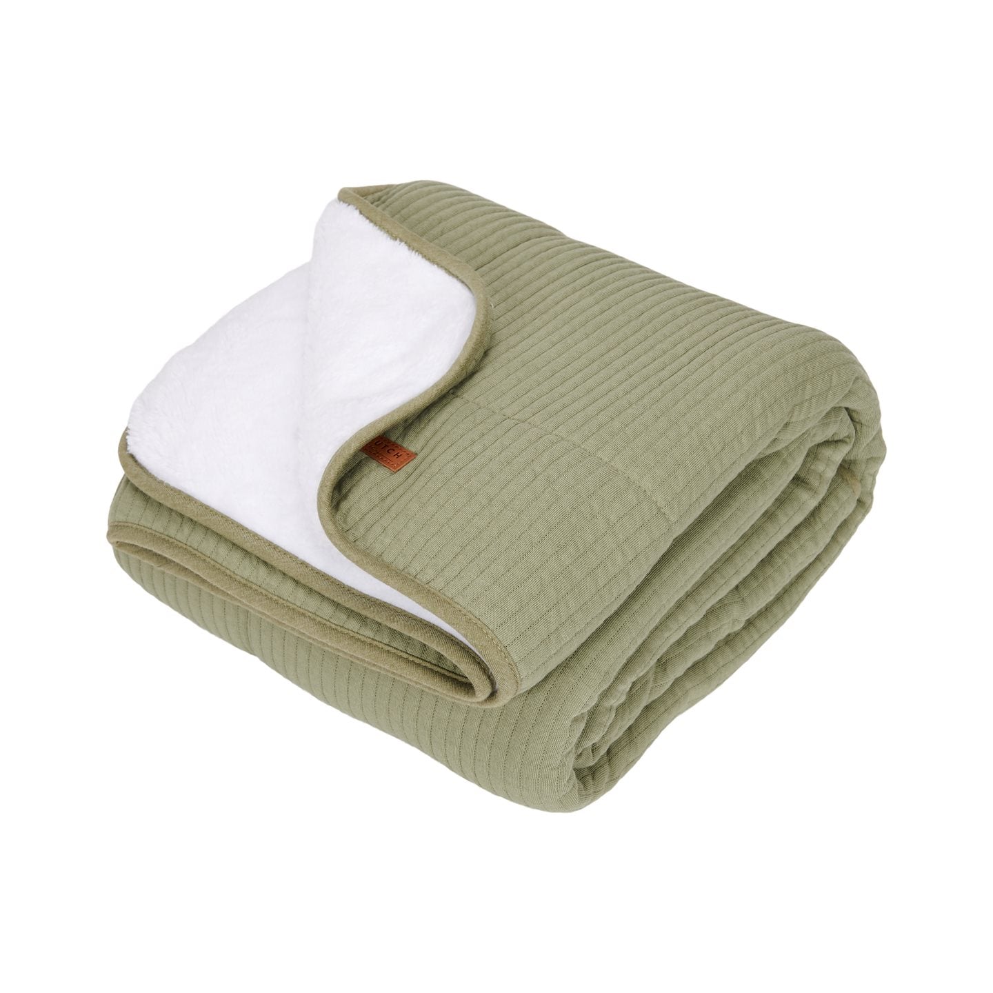 wiegdeken pure, olive - LITTLE DUTCH