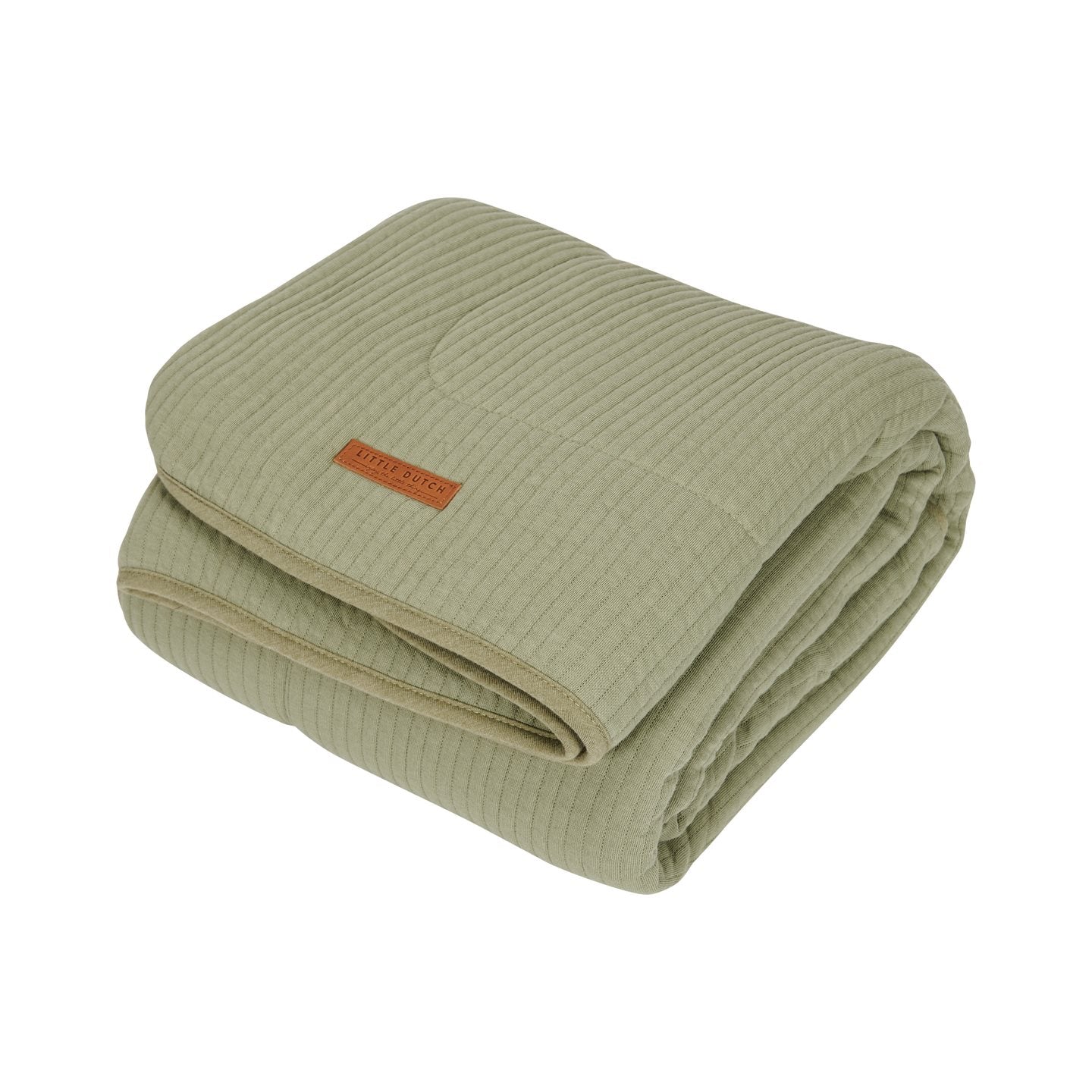 wiegdeken pure, olive - LITTLE DUTCH