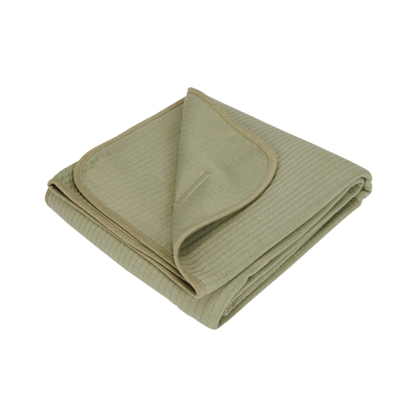 wiegdeken zomer, pure olive - LITTLE DUTCH