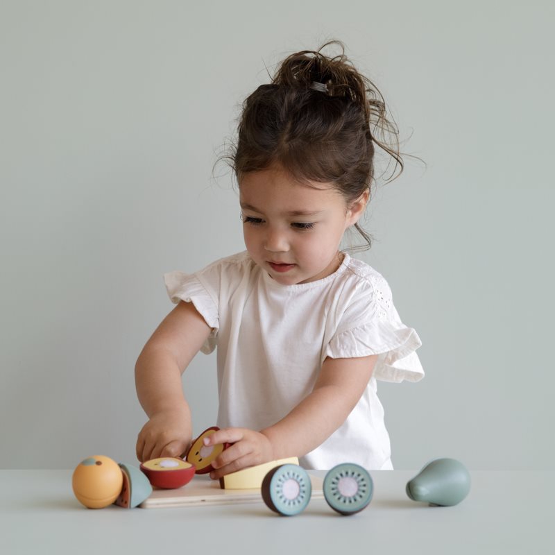 houten snijset fruit - LITTLE DUTCH