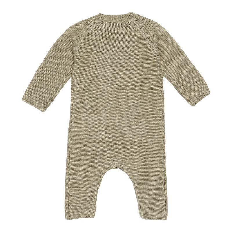 jumpsuit gebreid, olive - LITTLE DUTCH