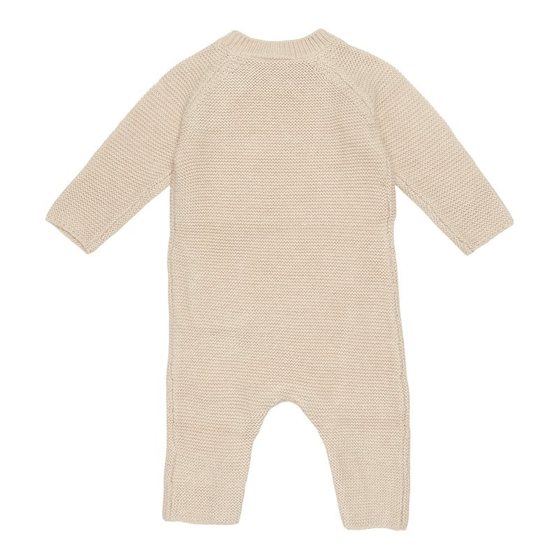 jumpsuit gebreid, sand - LITTLE DUTCH