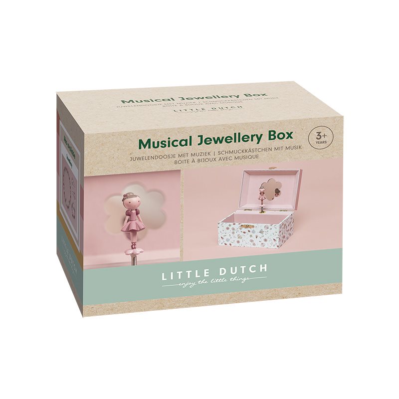 juwelendoosje met muziek, roze - LITTLE DUTCH