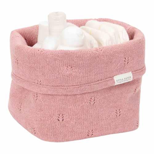 commodemandje gebreid klein, blush - LITTLE DUTCH