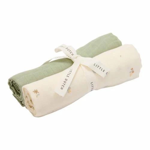 verzorgingsdoek, 2-pack, forest treasures - LITTLE DUTCH