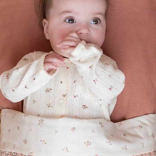wiegdeken zomer fairy blossom, wit - LITTLE DUTCH