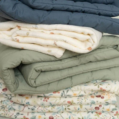 wiegdeken zomer forst treasures, wit - LITTLE DUTCH