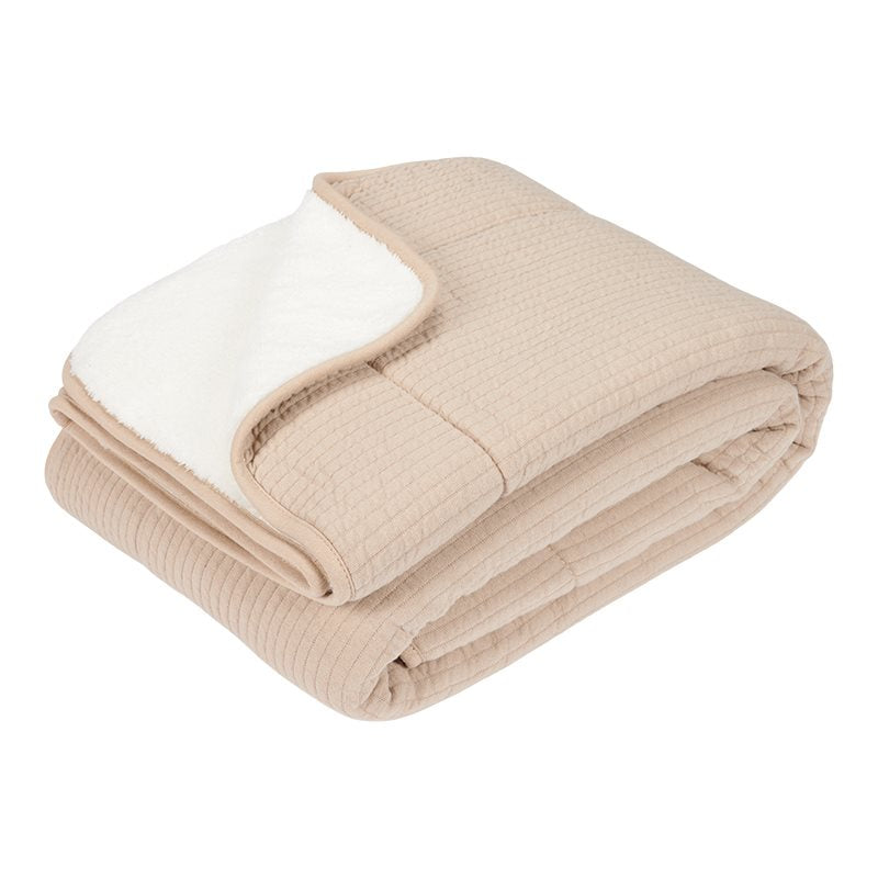 wiegdeken, pure beige - LITTLE DUTCH