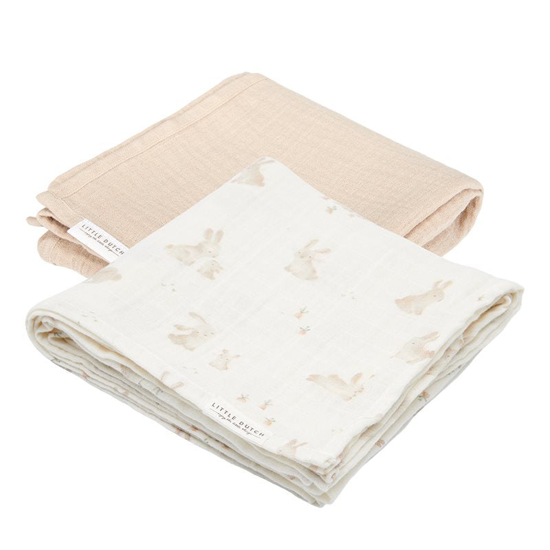 verzorgingsdoek, 2-pack, baby bunny – LITTLE DUTCH