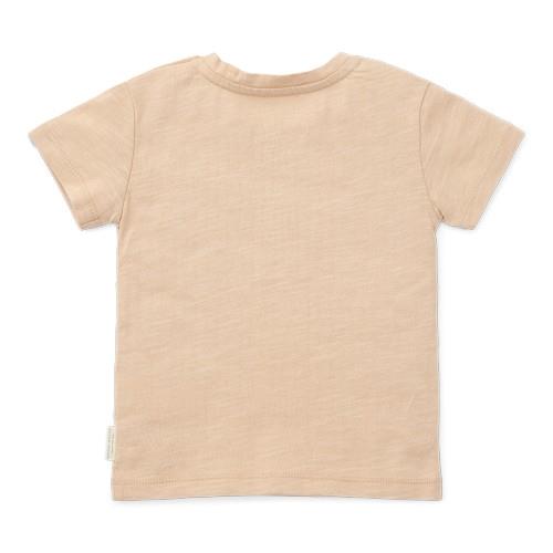 t-shirt korte mouw, beige - LITTLE DUTCH