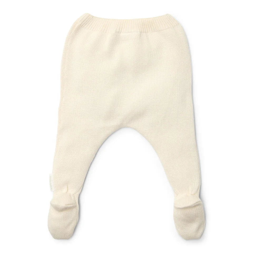 broek met voetjes, wit - LITTLE DUTCH