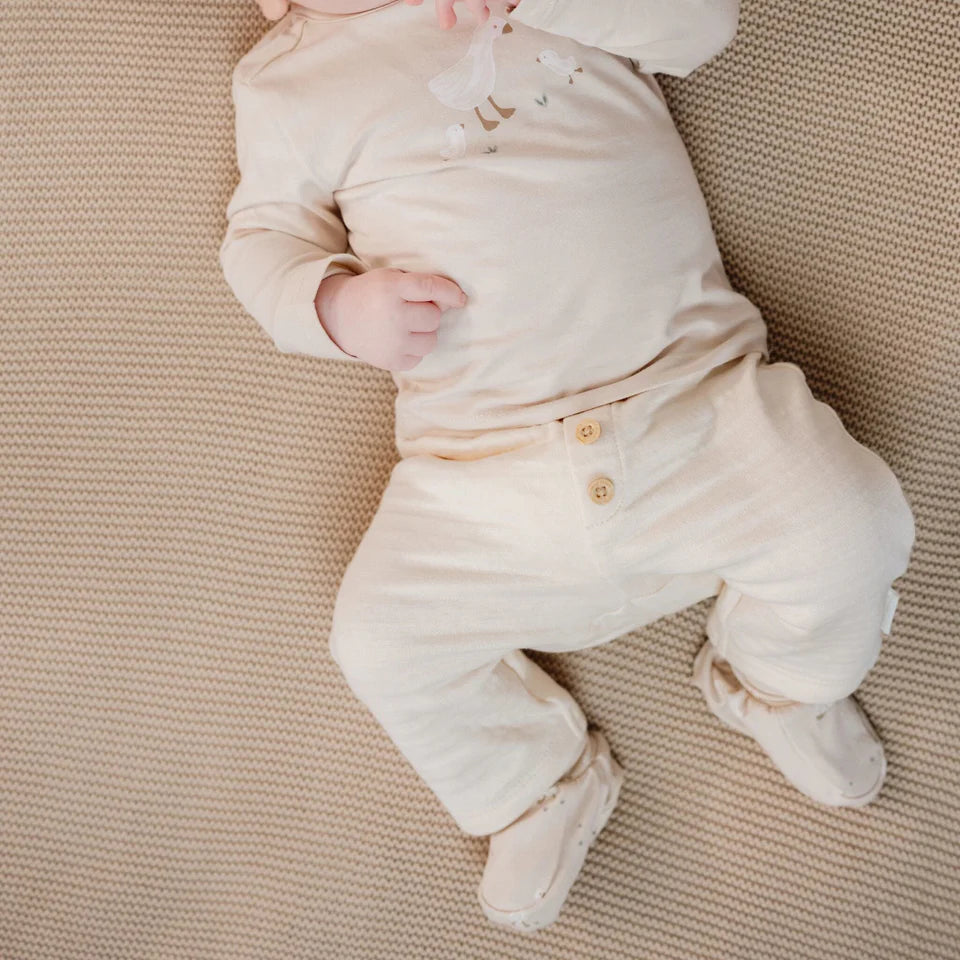 broek, creme - LITTLE DUTCH