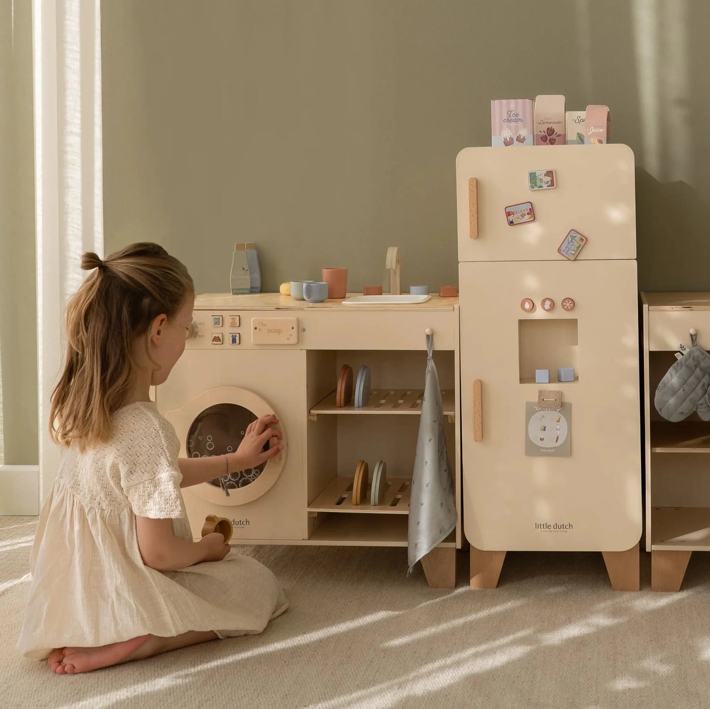 houten wasmachine 'limited edition' - LITTLE DUTCH