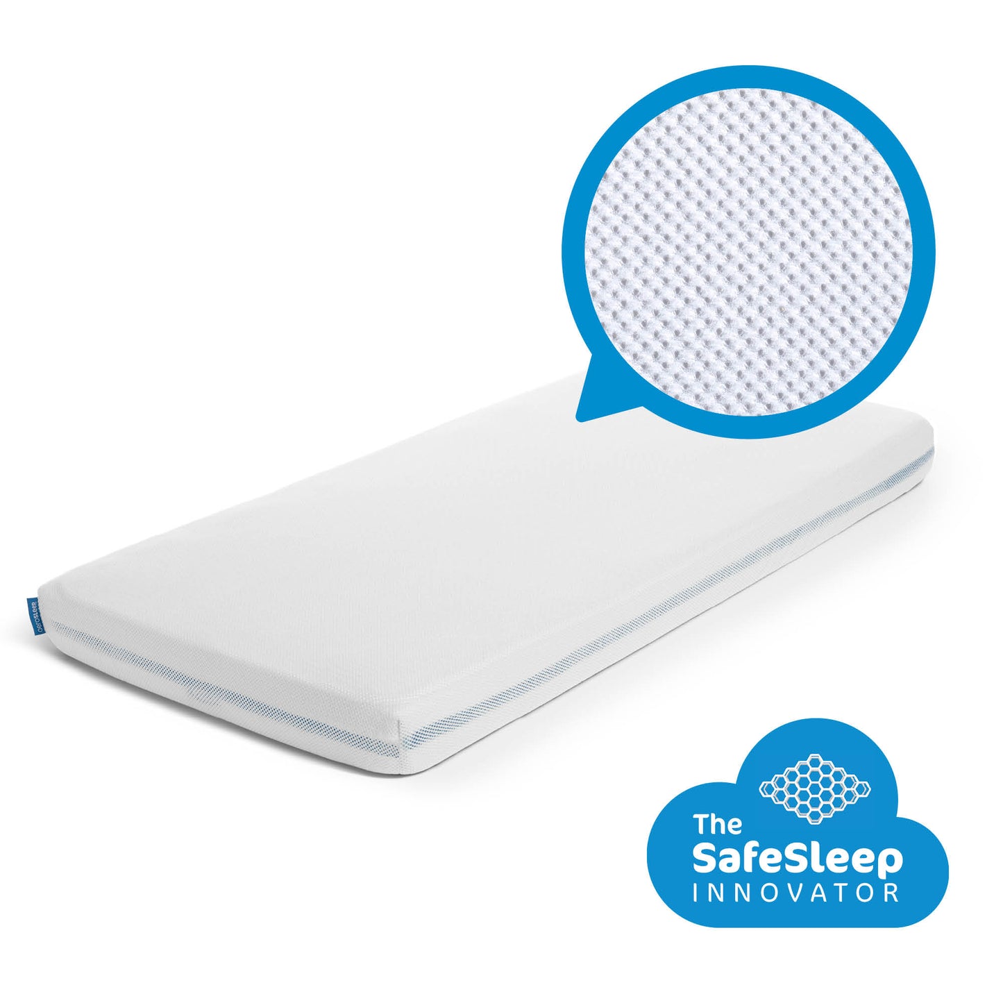 hoeslaken safe sleep, wit - AEROSLEEP