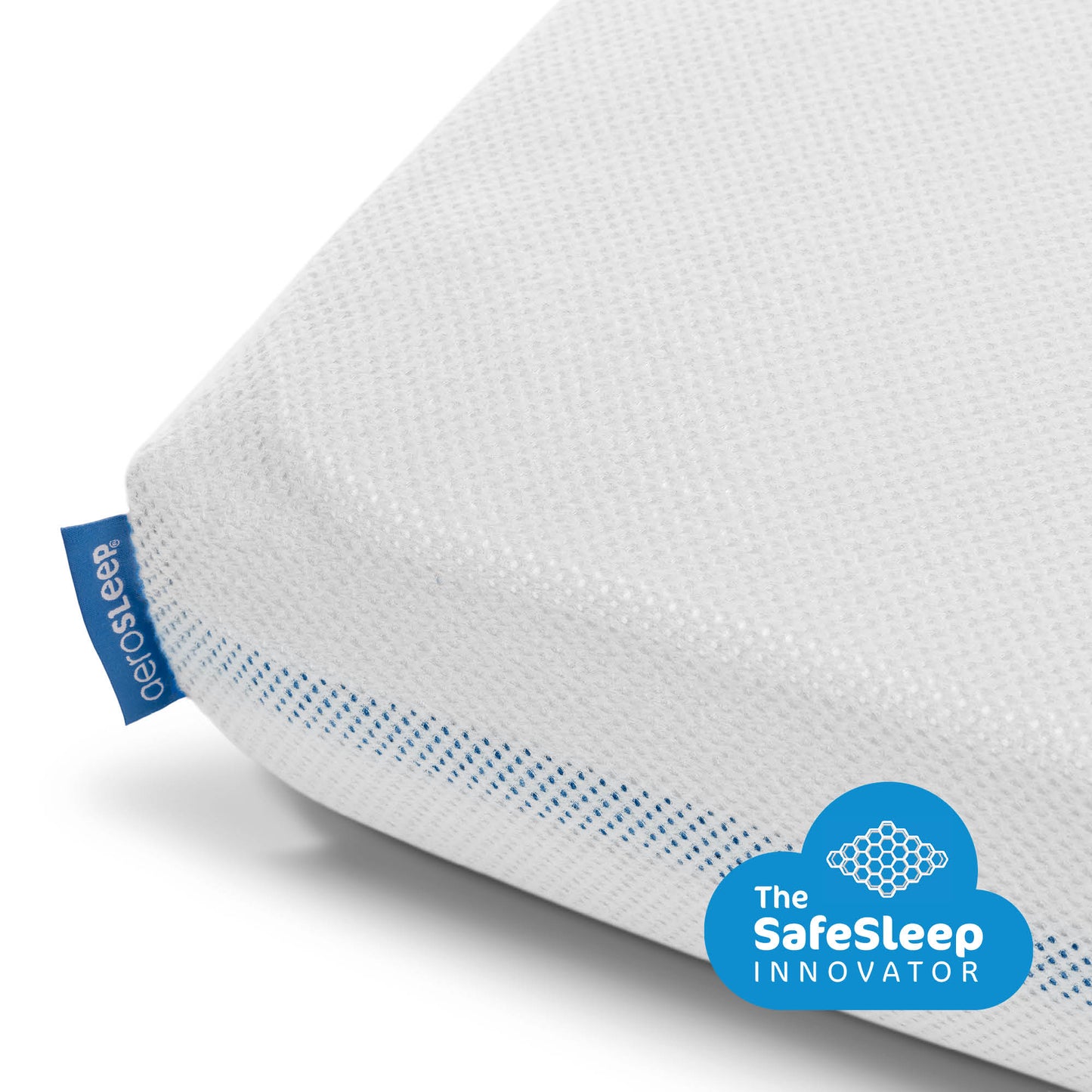 hoeslaken safe sleep, wit - AEROSLEEP