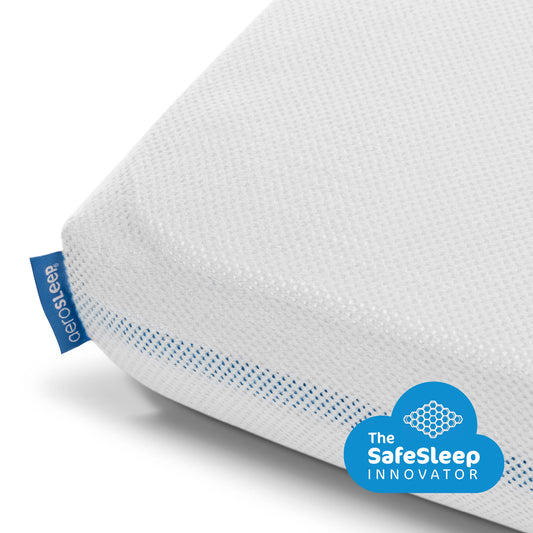 hoeslaken safe sleep, wit - AEROSLEEP