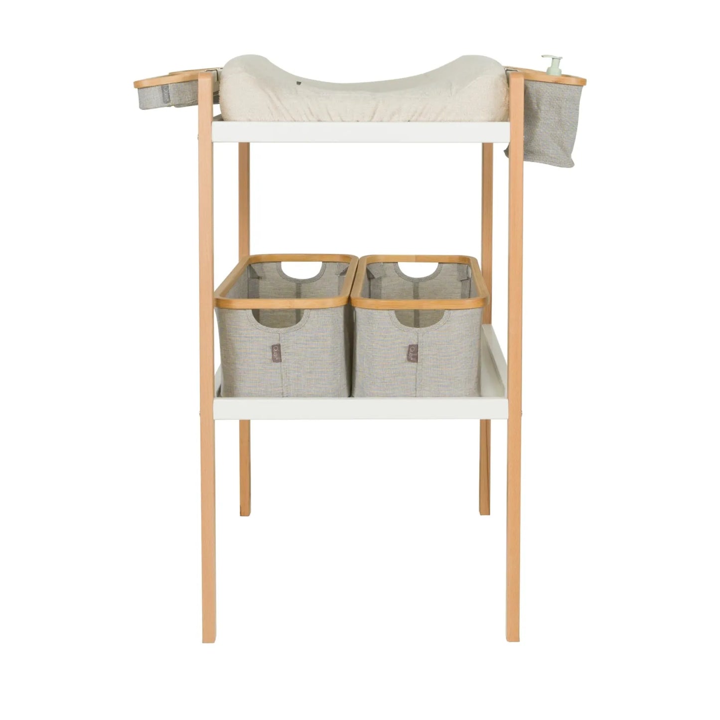 luiertafel mori, wit/naturel - QUAX