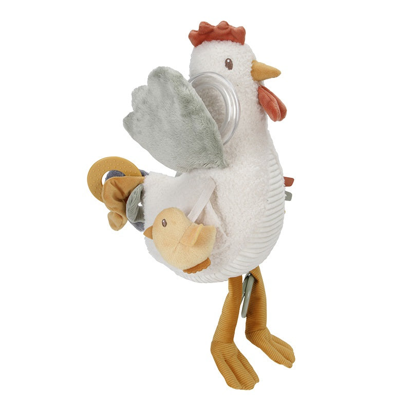 activiteitenknuffel kip, 25 cm - LITTLE DUTCH