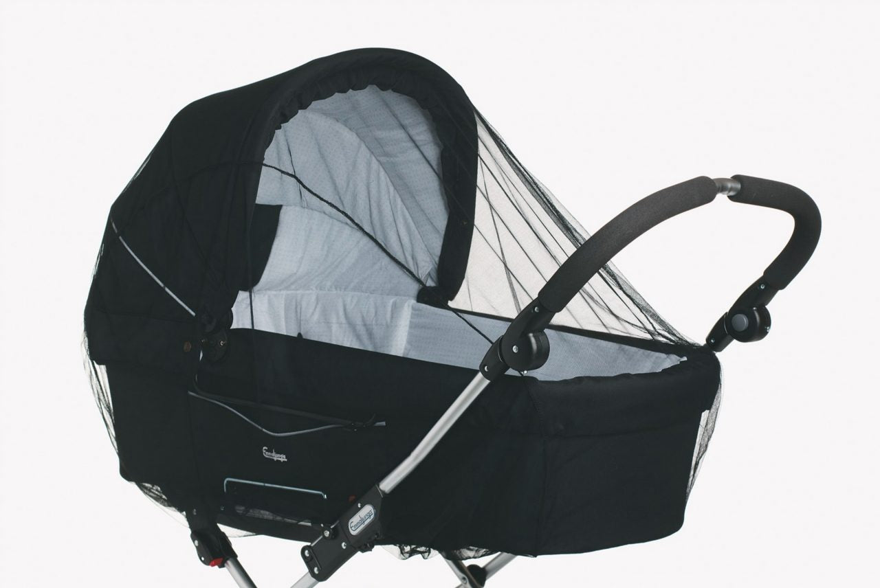 muggennet draagmand, zwart - BABYDAN