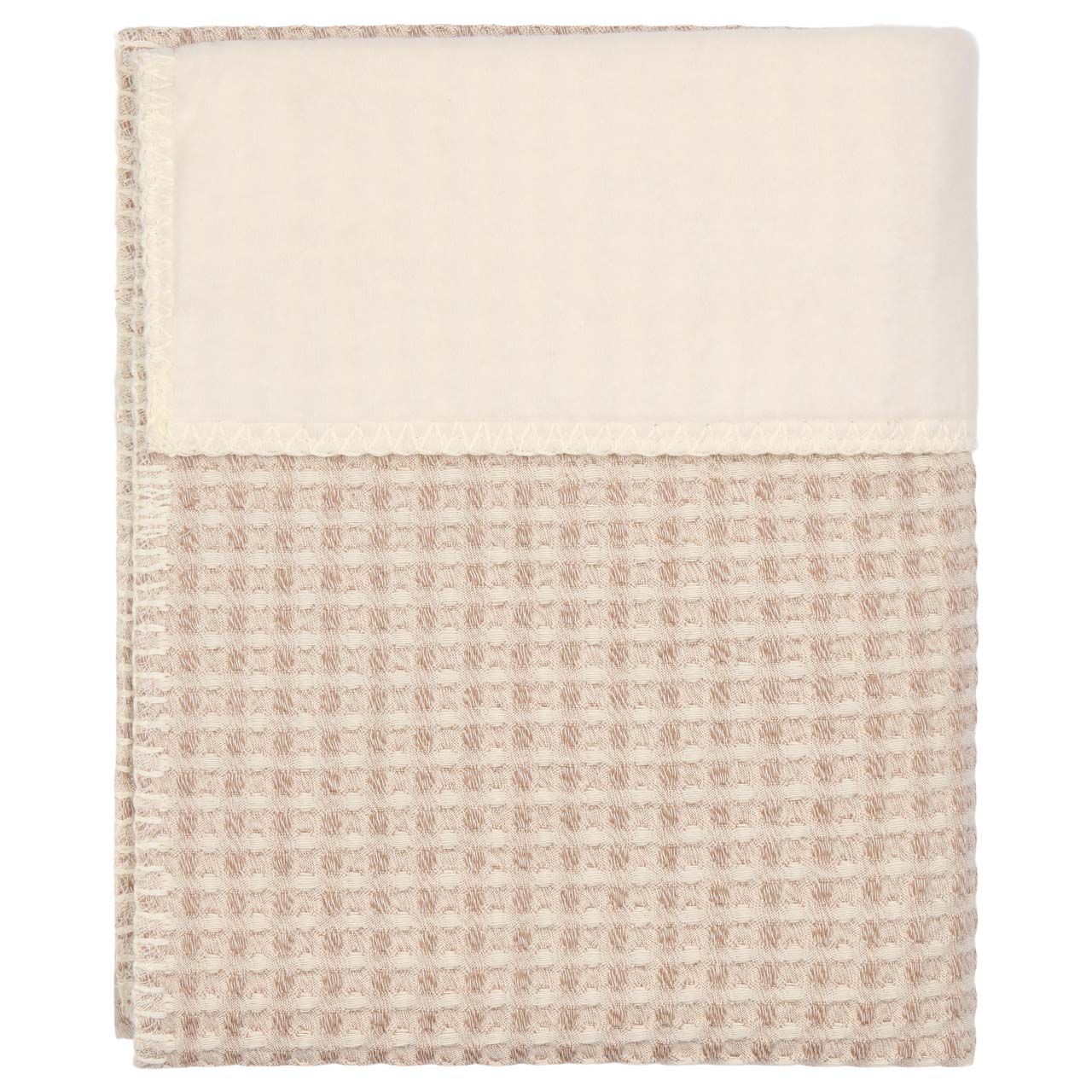 wiegdeken amsterdam cotton fleece, crumble - KOEKA
