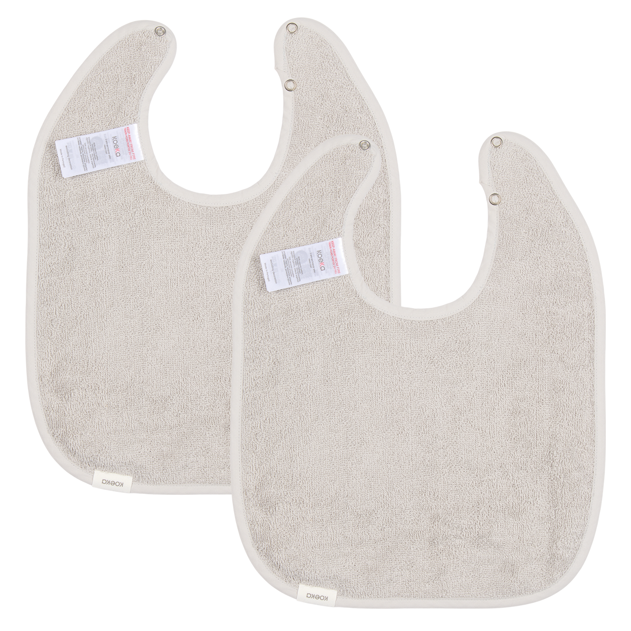 slabbetje, 2-pack dijon daily, stone - KOEKA