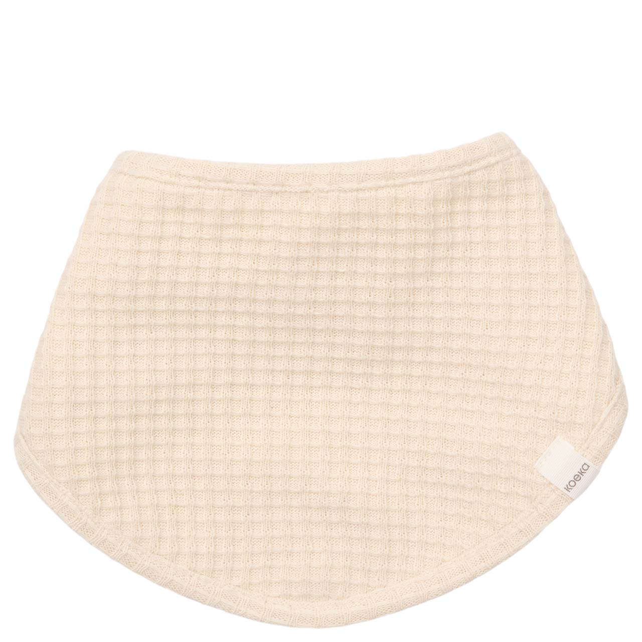 kwijlslabbetje malaga, warm white - KOEKA