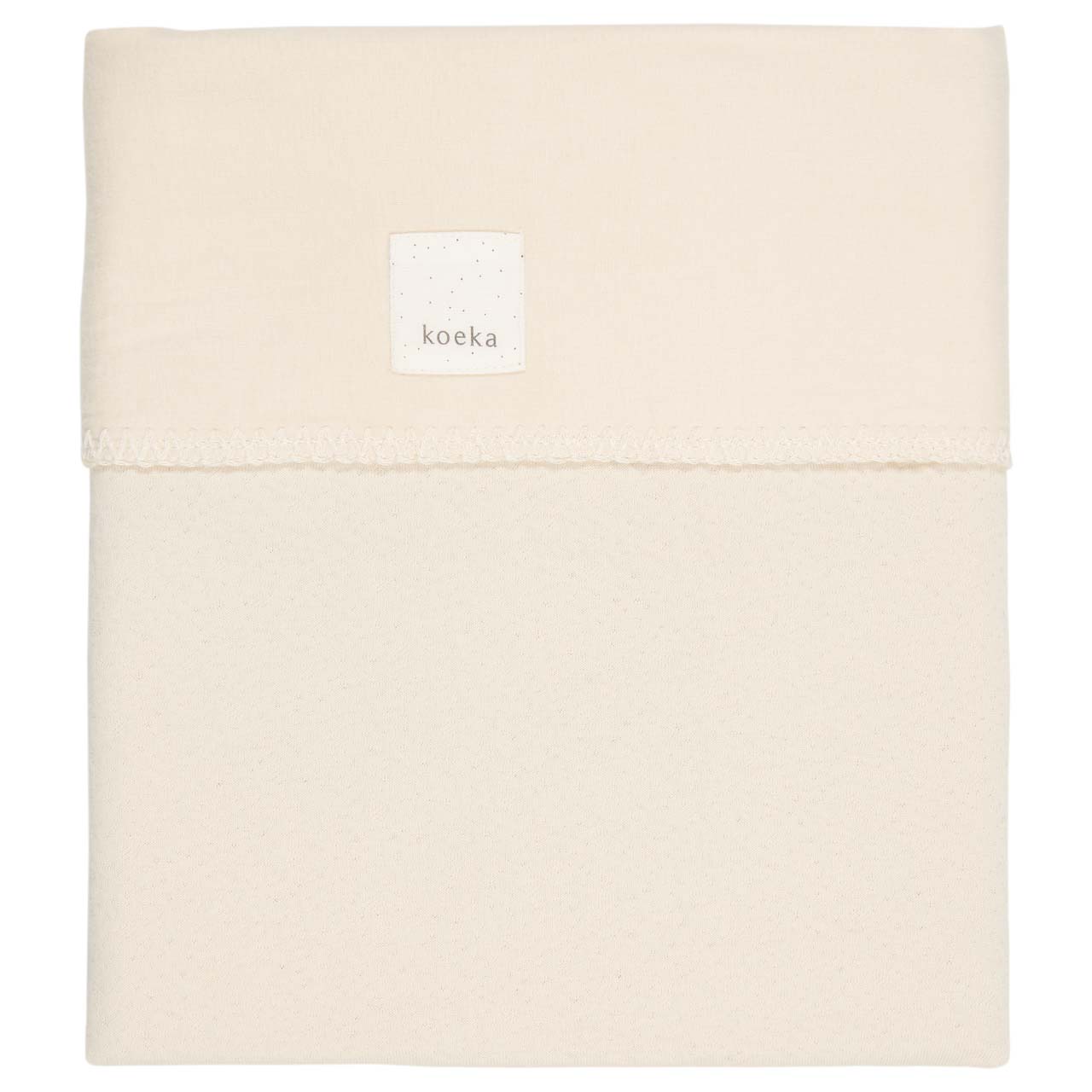 ledikantdeken runa flanel, warm white - KOEKA