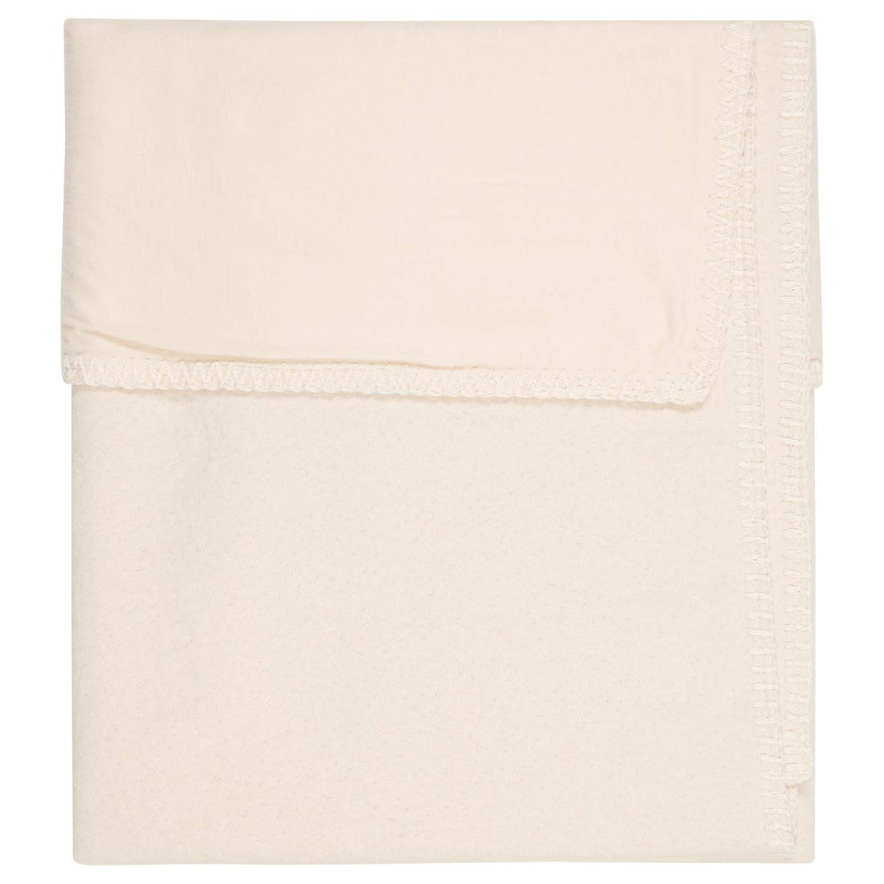 ledikantdeken runa flanel, warm white - KOEKA