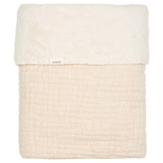 wiegdeken rivoli teddy, warm white - KOEKA