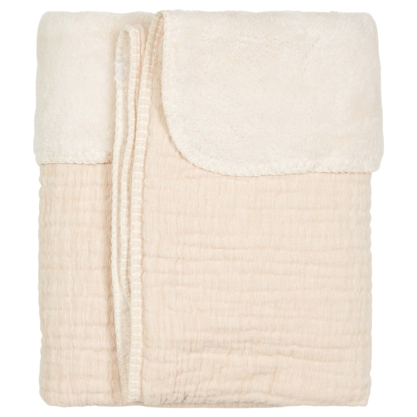 wiegdeken rivoli teddy, warm white - KOEKA