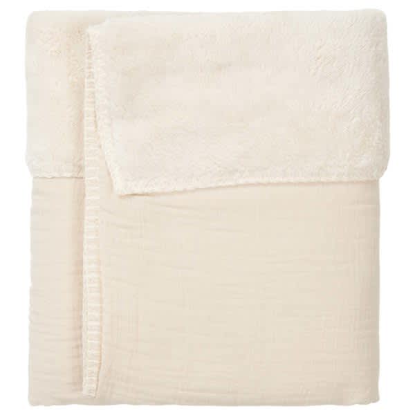 wiegdeken teddy faro, warm white - KOEKA