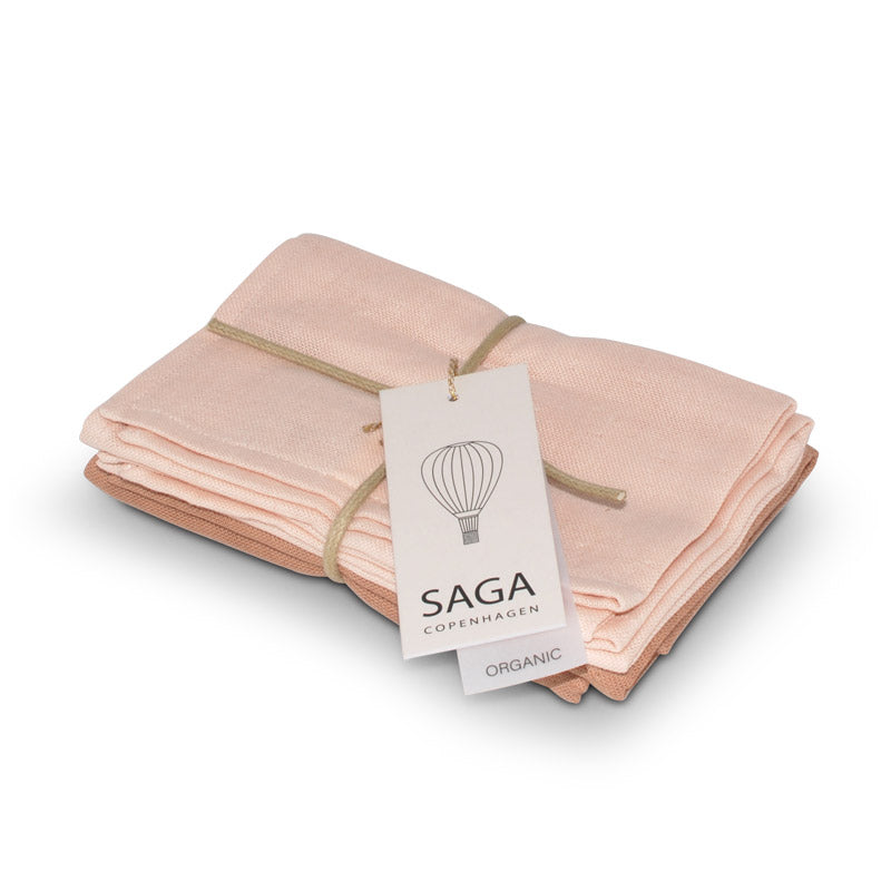 monddoek 50x50, mix coral - SAGA