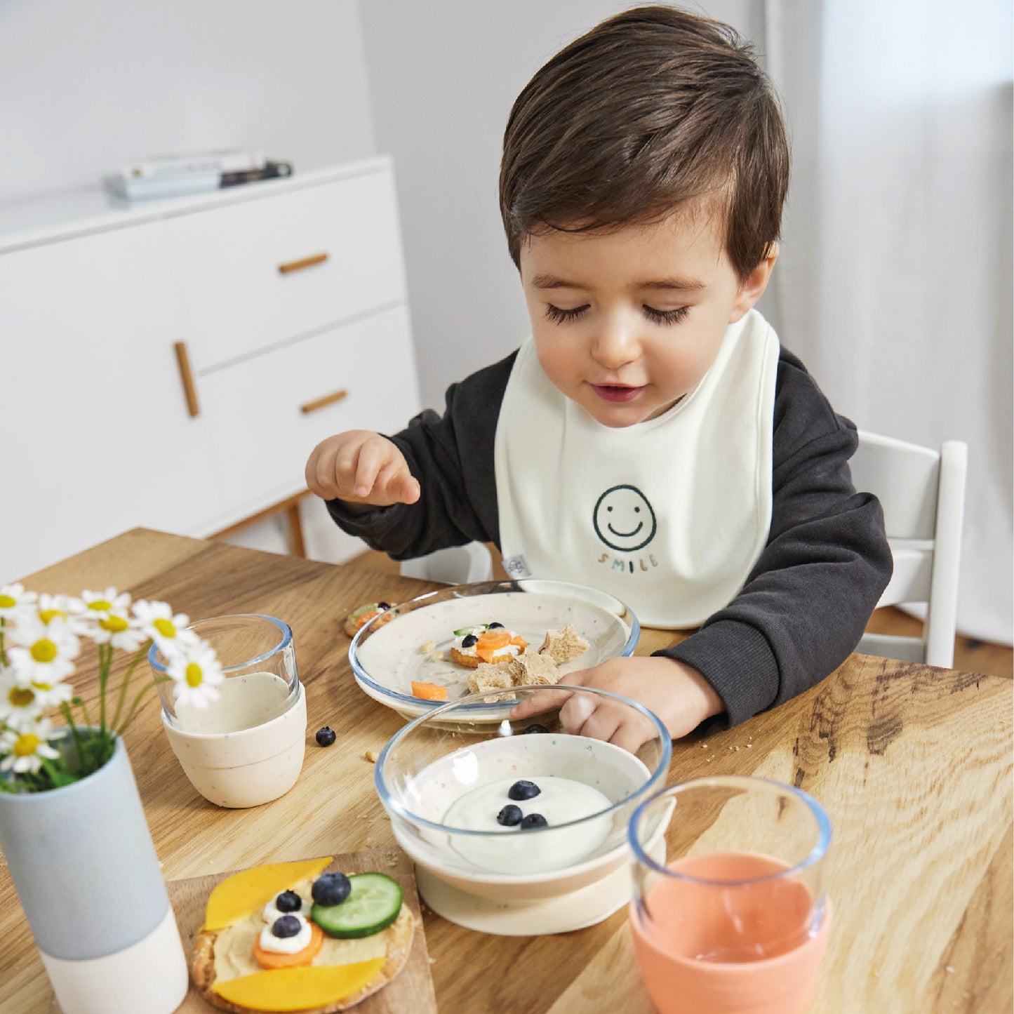 slabbetjes, 5-pack, tiny smile - LÄSSIG