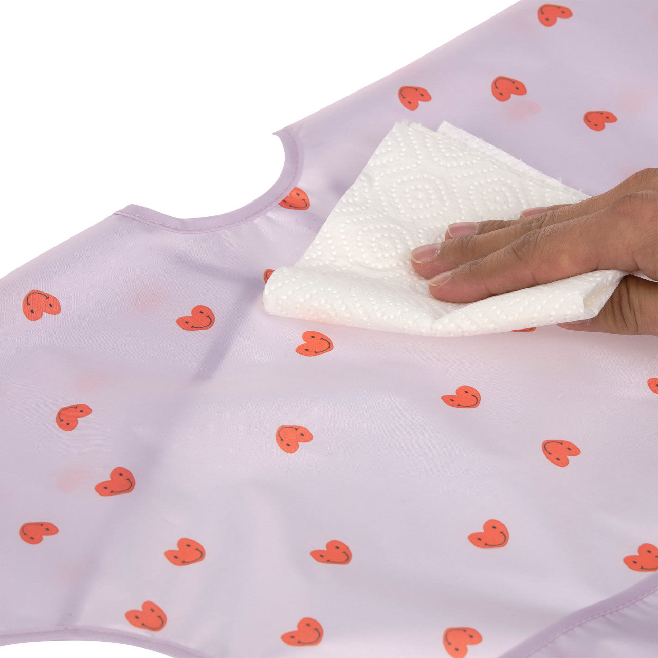 afwasbare slab happy rascals, heart lavender - LÄSSIG