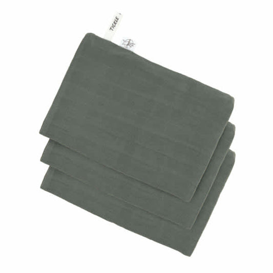 washand tetra, 3-pack, petrol green - LÄSSIG