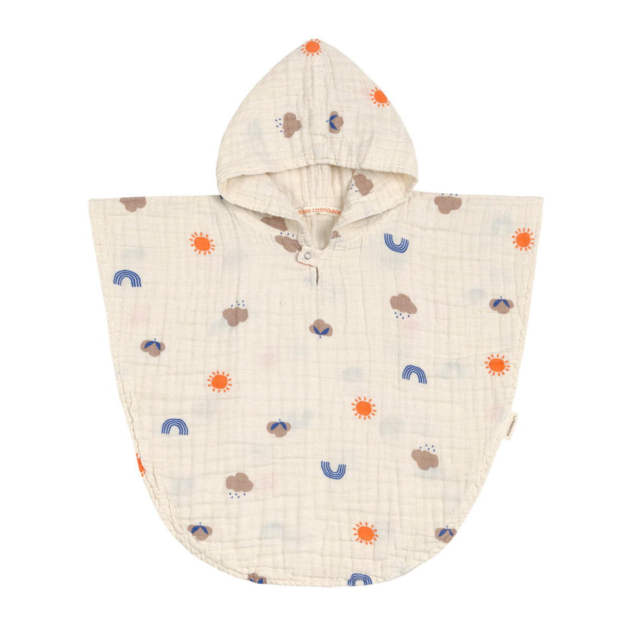 poncho mousseline nature, beige, 1-3 jr. - LÄSSIG