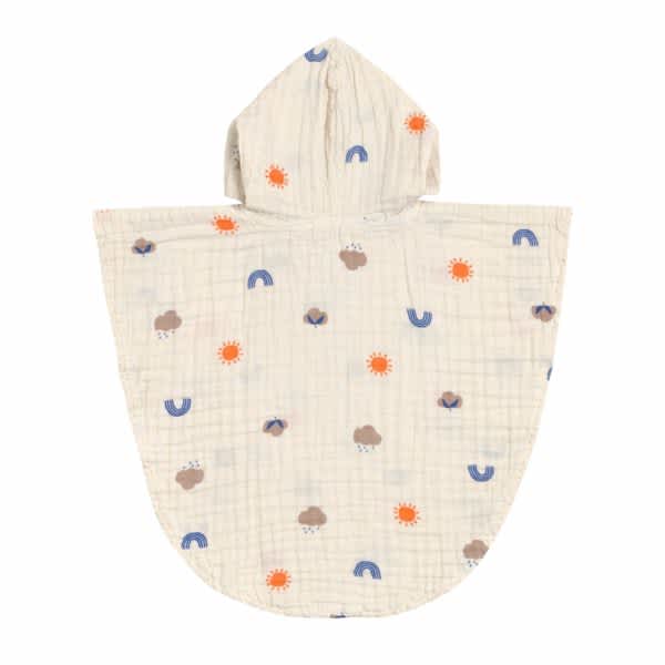 poncho mousseline nature, beige, 1-3 jr. - LÄSSIG