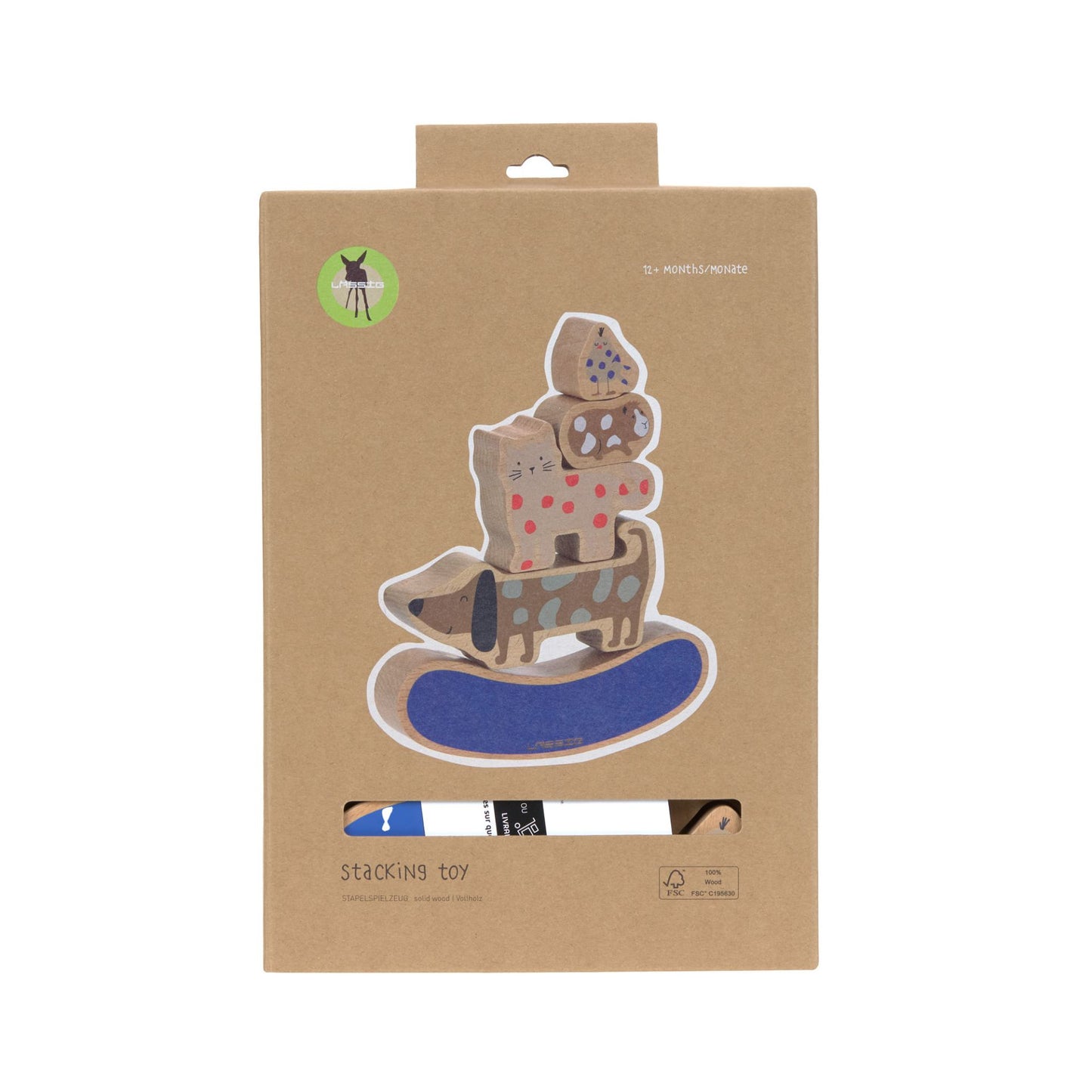 stapelspeelgoed wood, little mateys - LASSIG