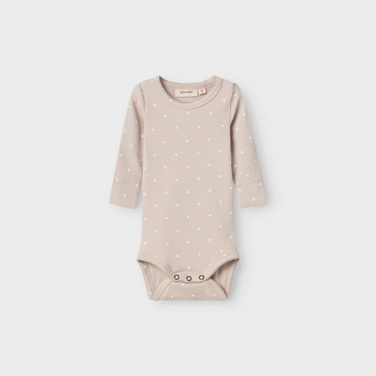 body print lange mouwen, gray morn - LIL' ATELIER