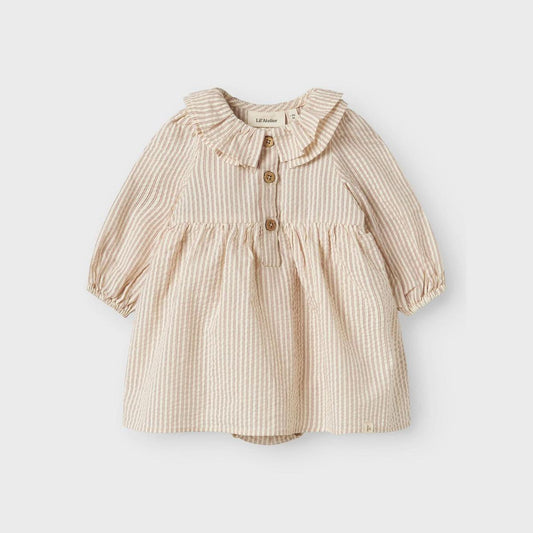 jurk met kraagje, stripes - LIL' ATELIER