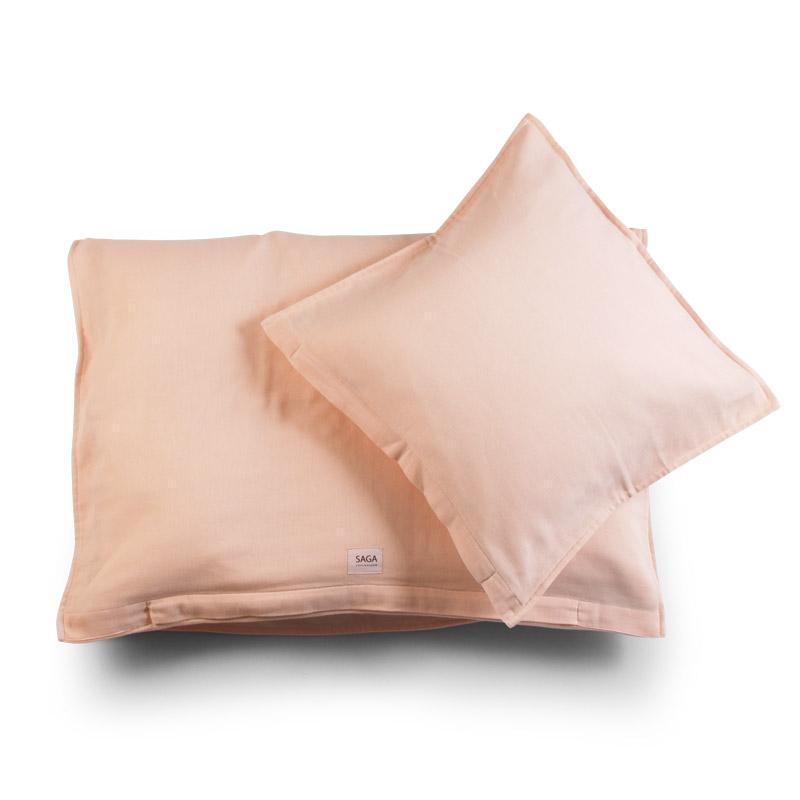 dekbedovertrek, 100 x 140, pale pink - SAGA