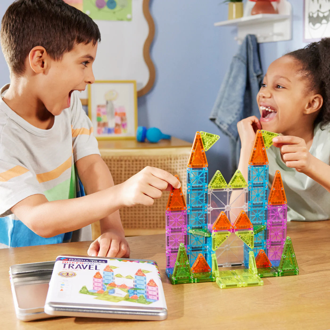 magnetische tegels micro tiles travel deluxe, 55 st. - MAGNA TILES
