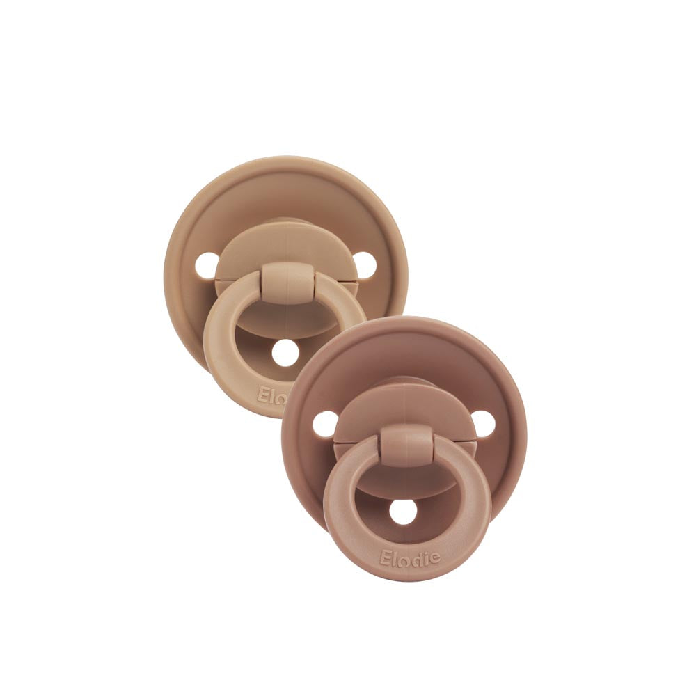 fopspeen binkie silicone +3m, soft terracotta - ELODIE