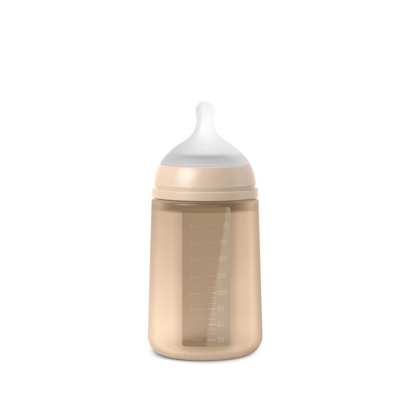 zuigfles silicone sx pro s colour essence, 240 ml, beige – SUAVINEX