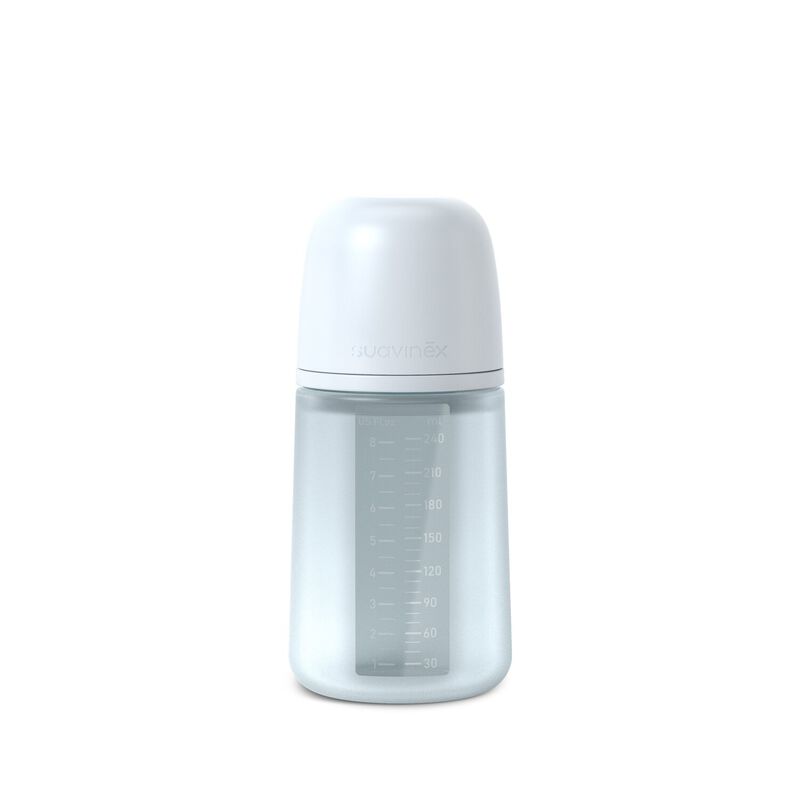 zuigfles silicone sx pro s colour essence, 240 ml, blue – SUAVINEX