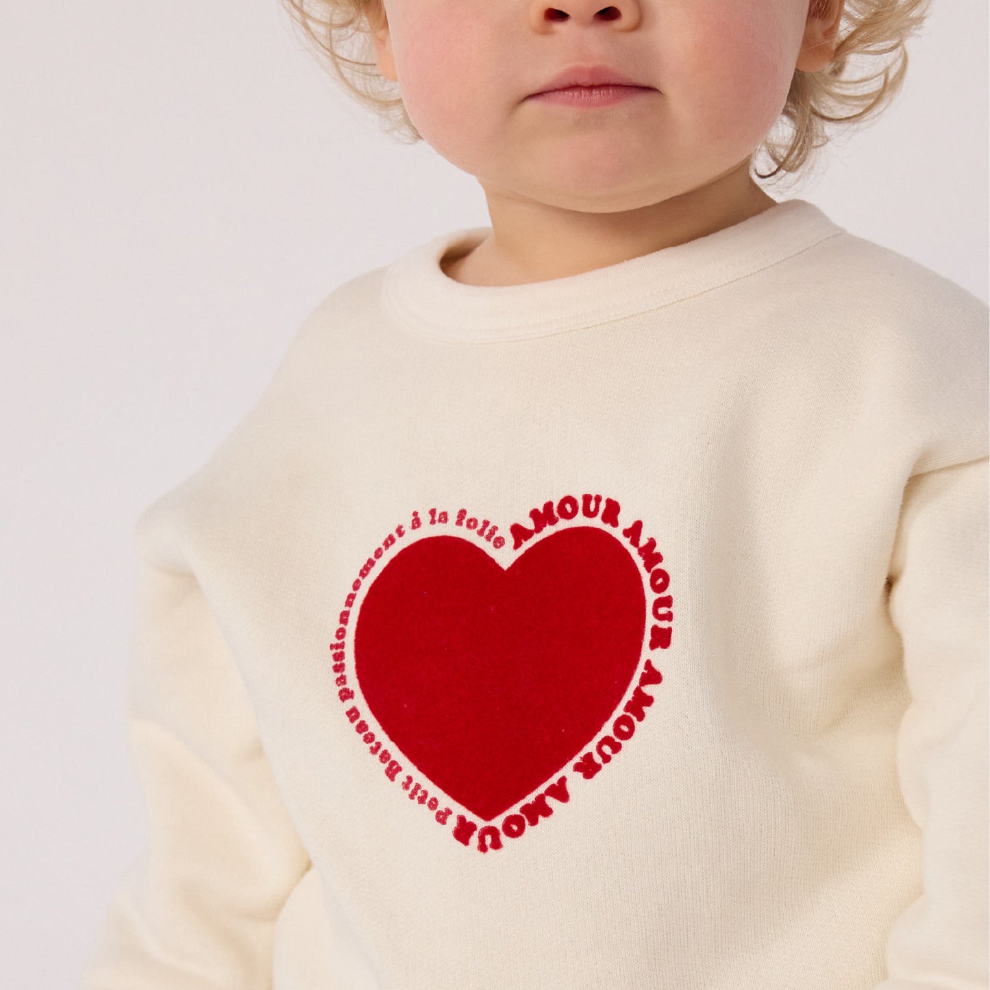 sweater katoen, amour - PETIT BATEAU