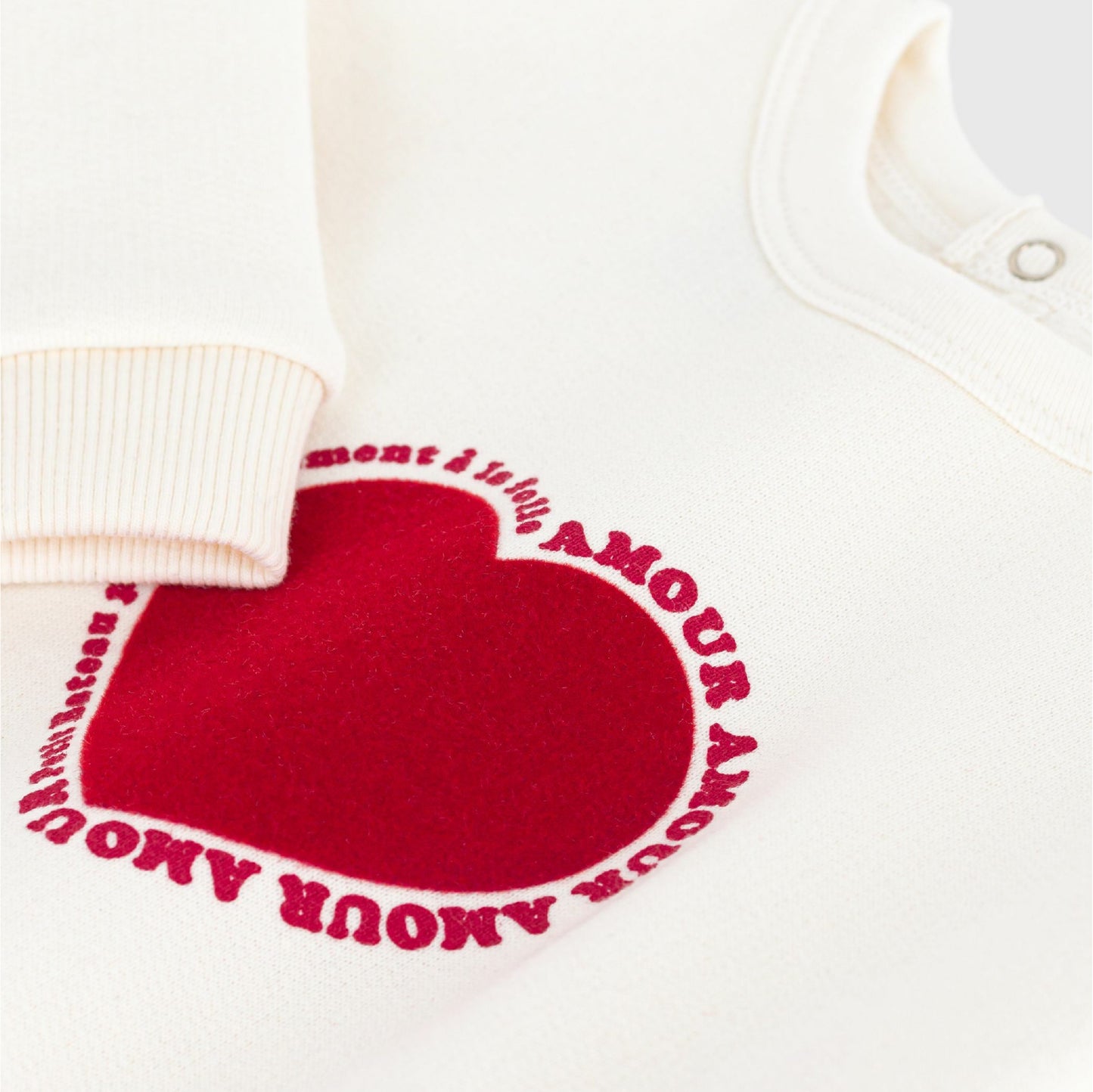 sweater katoen, amour - PETIT BATEAU