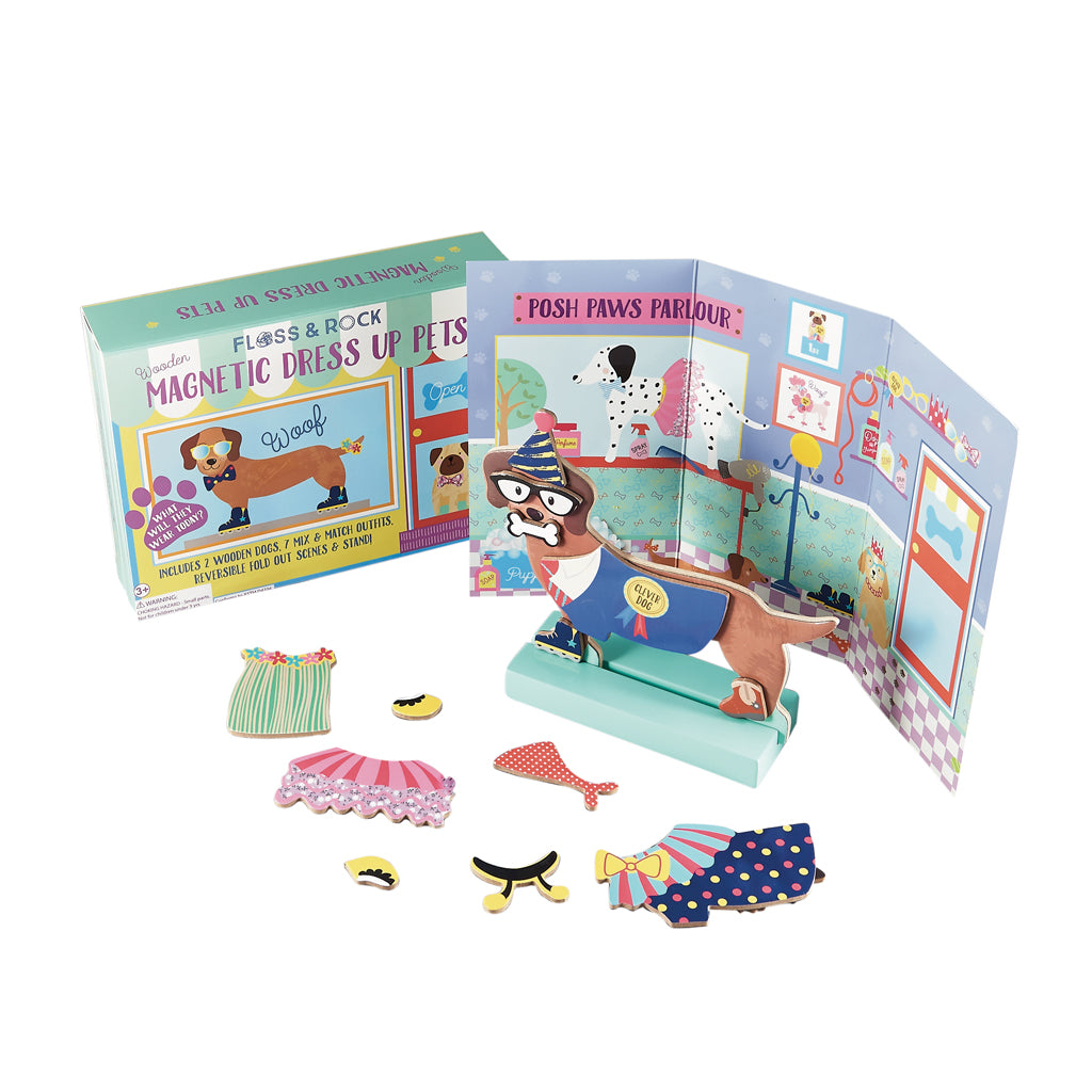 magnetisch speelgoed, dress up, pets - FLOSS & ROCK