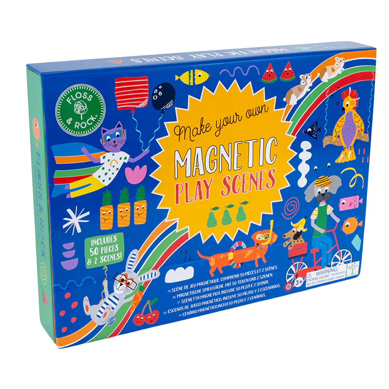 magnetisch speelgoed, play scene, pets - FLOSS & ROCK